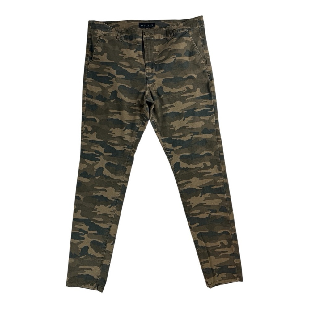 Sanctuary Camo Slim Leg Pants SZ 30 Military Print Stretch Chinos Utility Casual - Picture 3 of 9